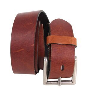 Faded Glory SADDLE BROWN GENUINE LEATHER 1.5"Wd CASUAL DRESS BELT Sz 40 (G96